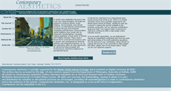 Desktop Screenshot of contempaesthetics.org