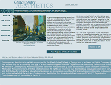 Tablet Screenshot of contempaesthetics.org